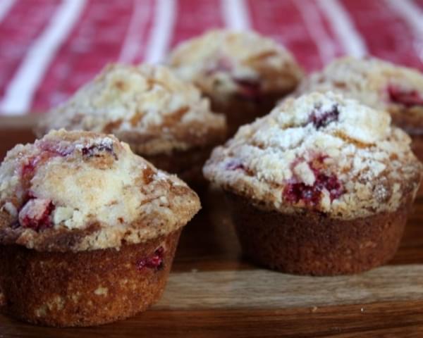 Eggnog- Cranberry Muffins