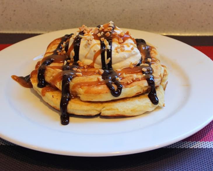 Snickers Buttermilk Pancakes