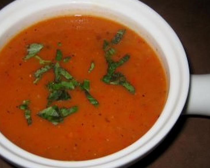 Roasted Red and Yellow Pepper Soup