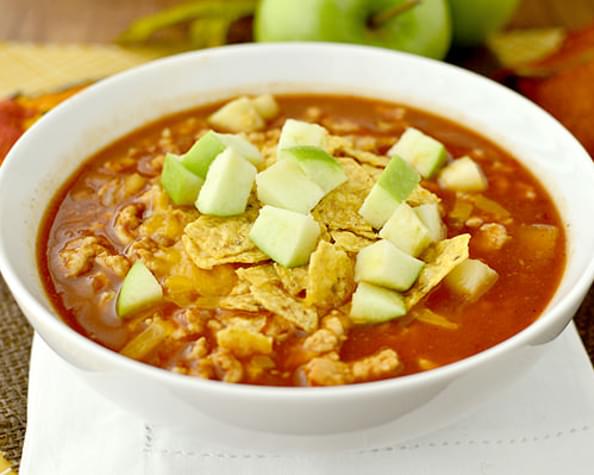 Chipotle Turkey Chili with Apples