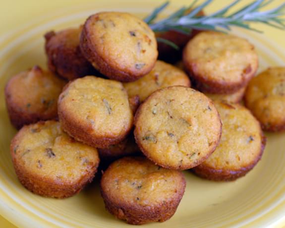 Lemon Rosemary Mini-Muffins
