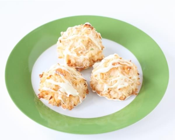 Coconut Lime Macaroons with White Chocolate