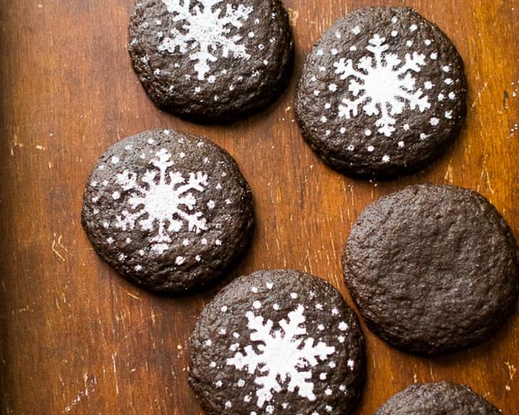 Soft Dark Chocolate Gingersnap Cookies
