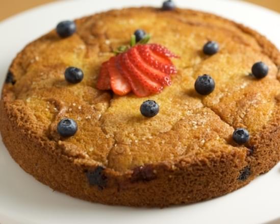 Strawberry-Blueberry Buttermilk Cake