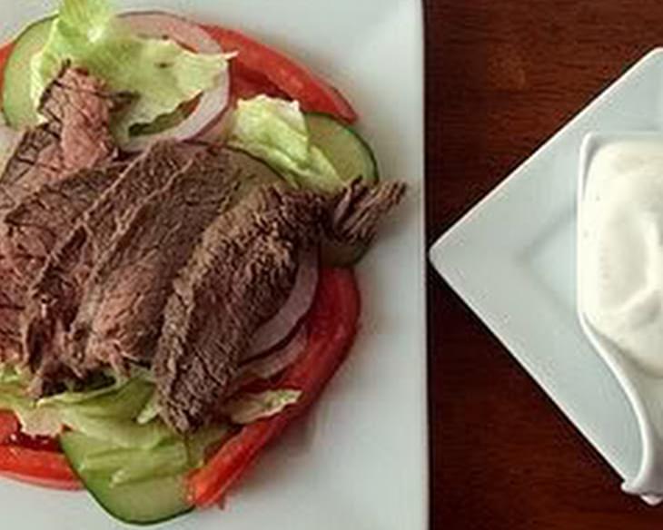 Beef Salad with Sour Cream Dressing