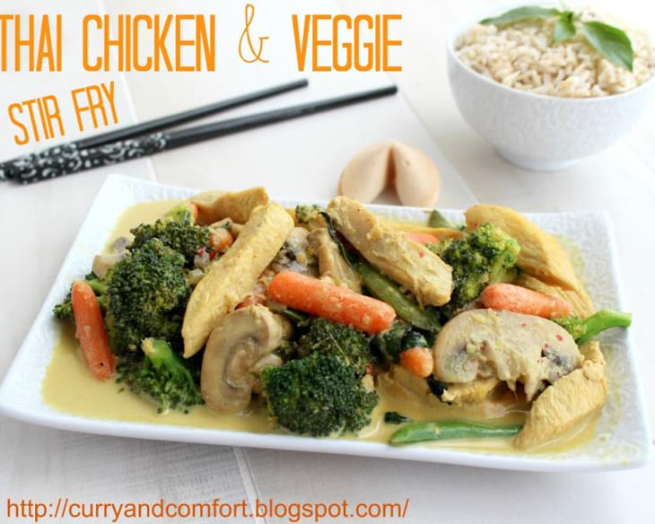 Thai Chicken Curry Veggie Stir Fry