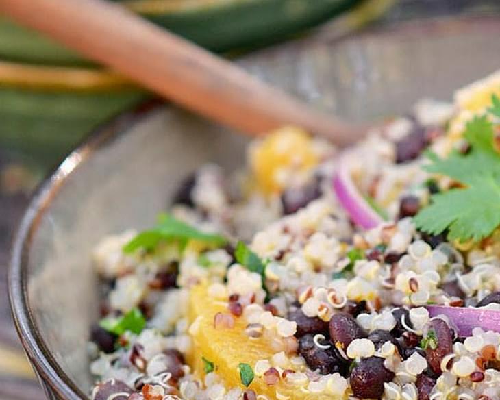 Quinoa and Black Bean Salad with Citrus-Coriander Dressing