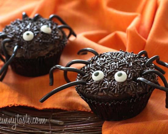 Spooky Spider Cupcakes