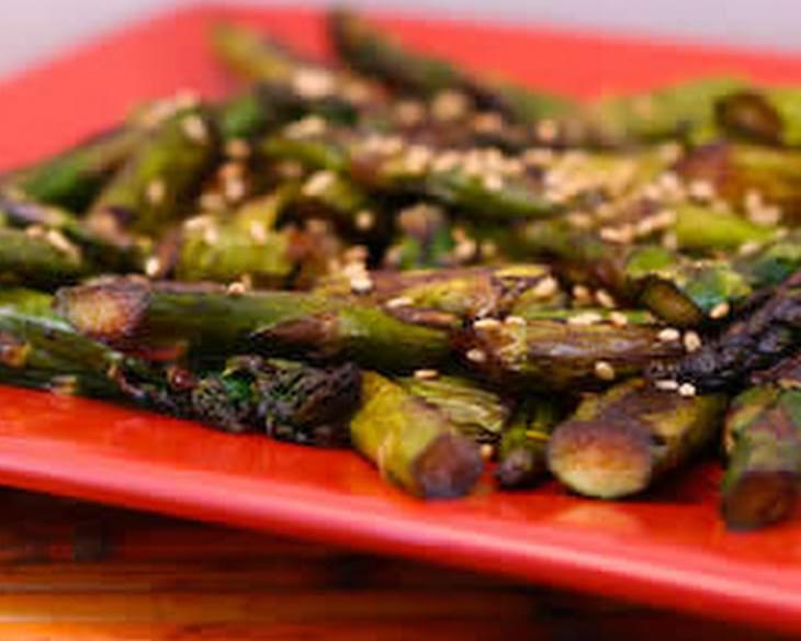Roasted Asparagus with Sesame-Soy Flavors