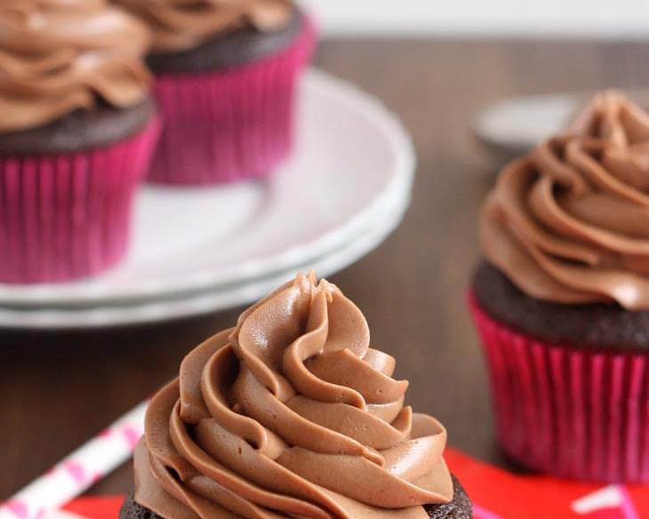 Devil's Food Cupcakes with Nutella Buttercream
