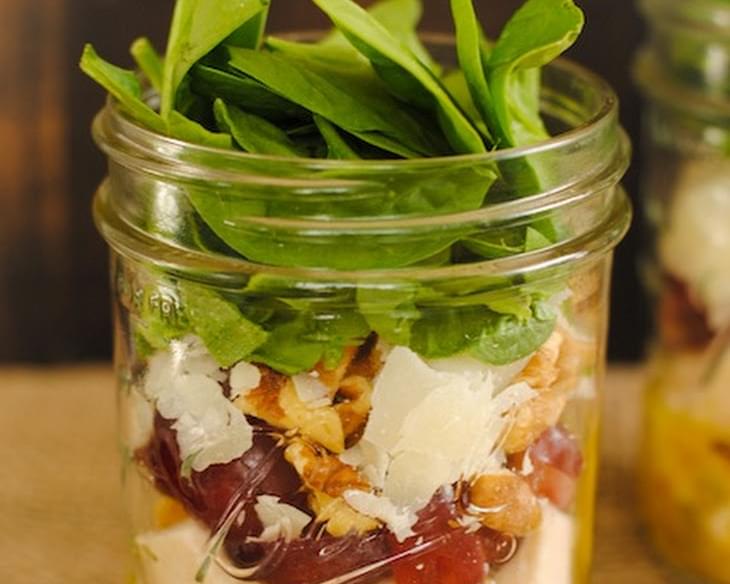 Chicken & Spinach Salad Jars