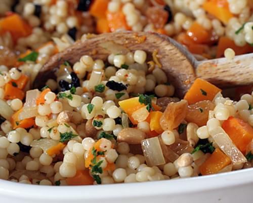 Israeli Couscous with Butternut Squash & Preserved Lemons