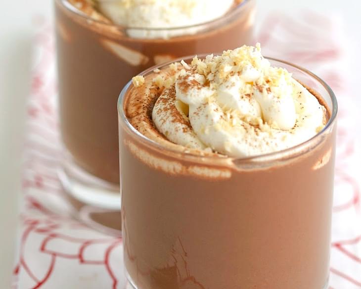Coconut Hot Chocolate with Almond Whipped Cream