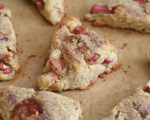 Rhubarb Pecan Scones - Low Carb and Gluten-Free