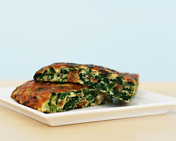 Spinach Tortilla with Pine Nuts