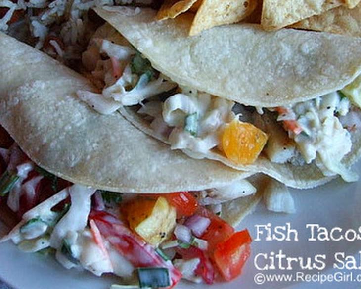 Fish Tacos with Citrus Salsa