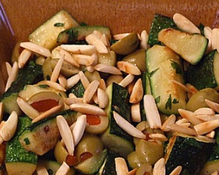 Sauteed Zucchini w/ Almonds and Olives