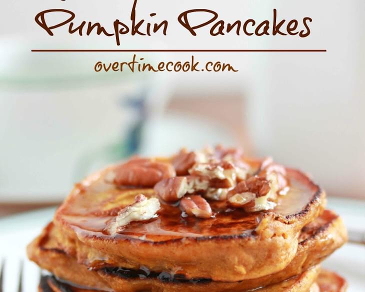 Healthy Oatmeal Pumpkin Pancakes