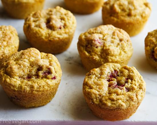Gluten-Free Raspberry Corn Muffins