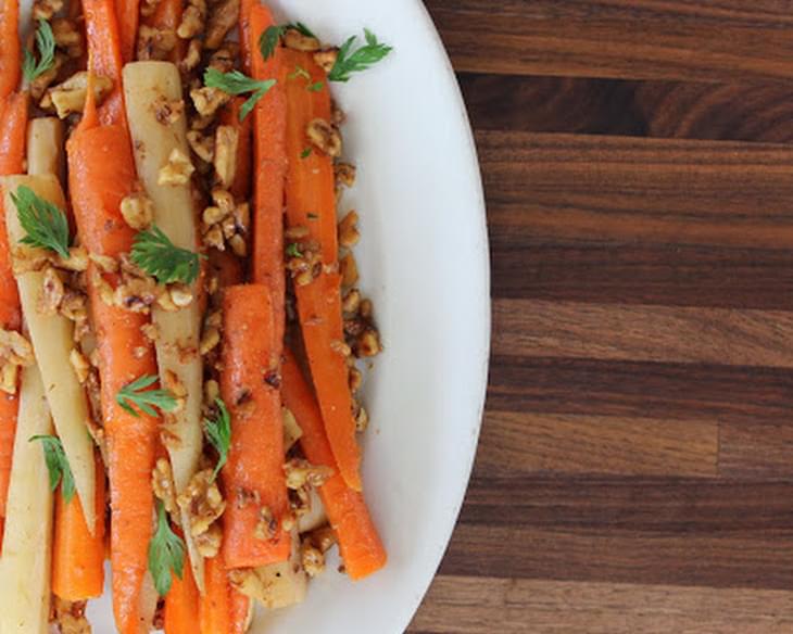 Carrots & Parsnips with Walnuts