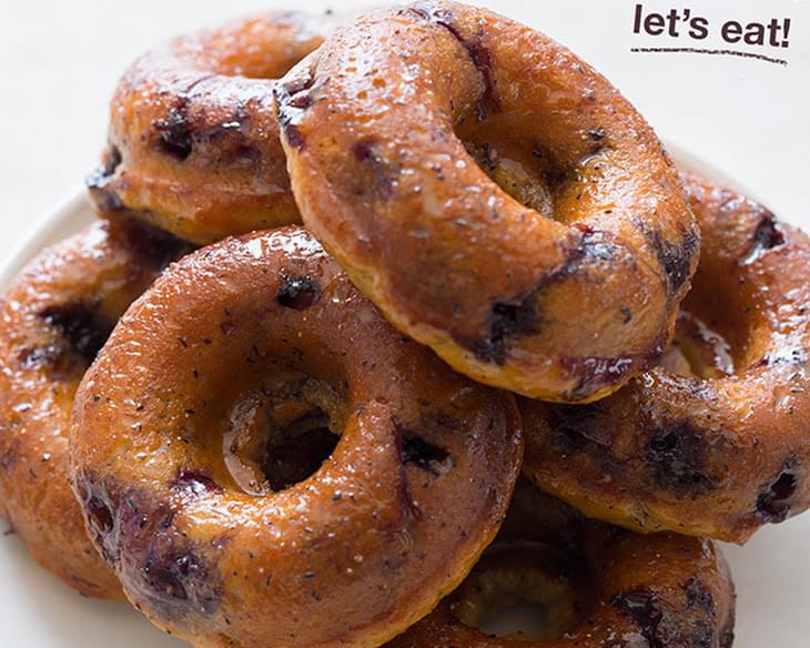 Baked Blueberry Doughnuts