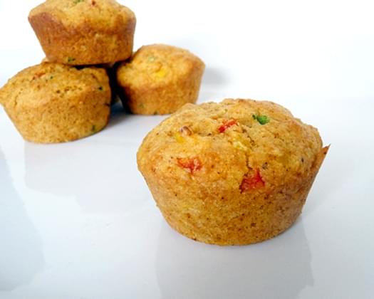 Savory Corn and Pepper Muffins
