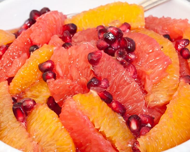 Winter Citrus and Pomegranate Fruit Salad