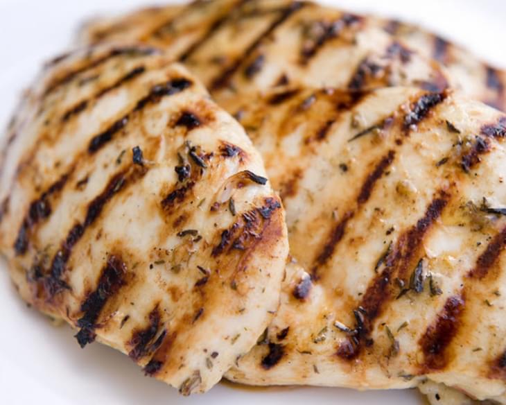 Perfectly Grilled Chicken Breasts with Garlic, Lemon & Herbs