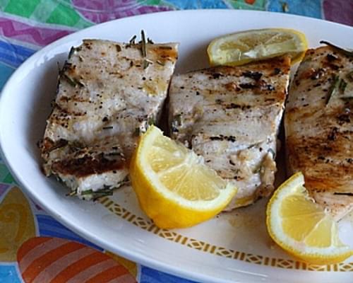 Grilled Swordfish w/ Rosemary