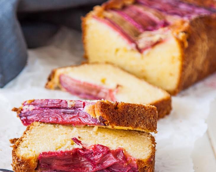 Rhubarb and Orange Blossom Cake