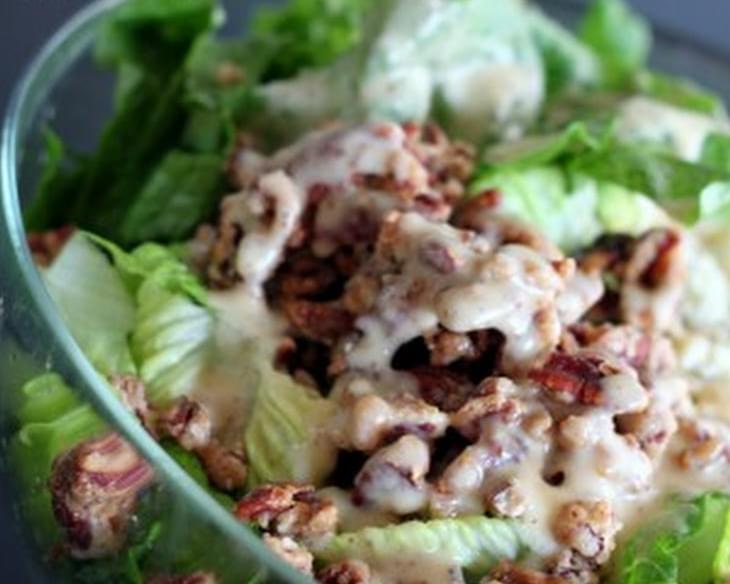 Pear & Blue Cheese Salad with Candied Pecans