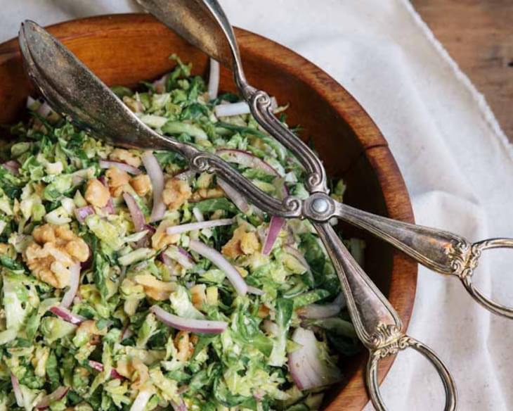 Brussels Sprouts with Walnut Vinaigrette