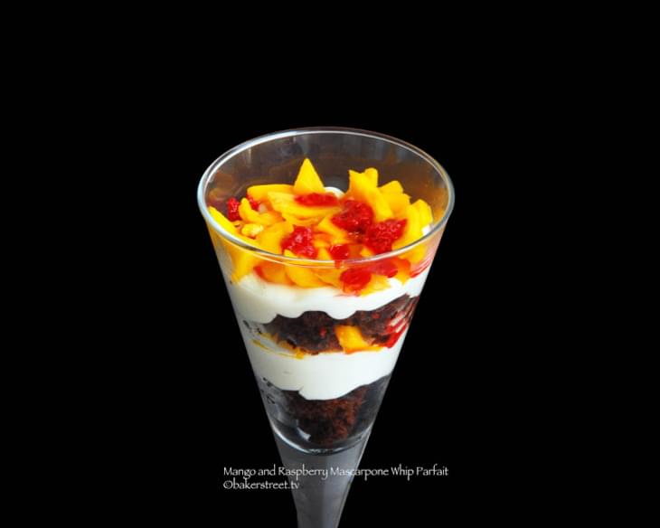 Mango and Raspberry Mascarpone Whip Parfait