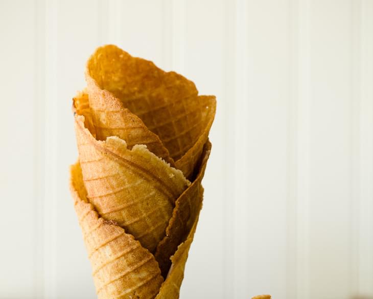 Graham Cracker Waffle Cones