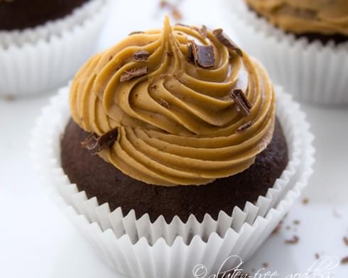 Gluten-Free Chocolate Cupcakes with Coffee Icing