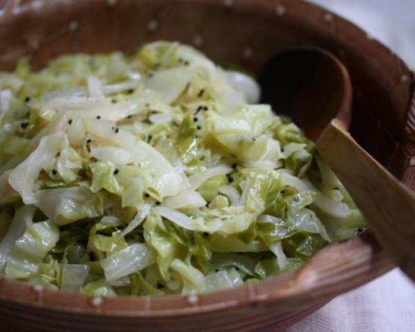 Cabbage with Mustard Seeds