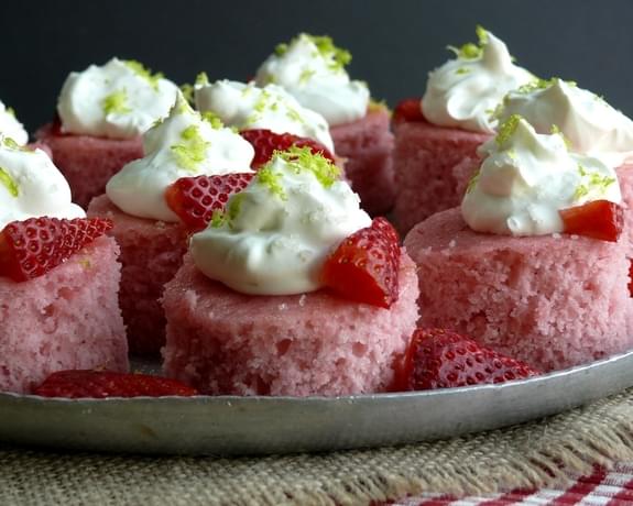 Strawberry Margarita Cake Bites