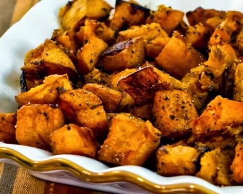 Roasted Butternut Squash with Rosemary and Balsamic Vinegar