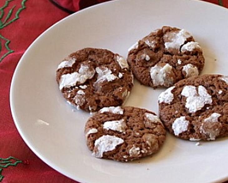 Chocolate- Mint Snowtop Cookies