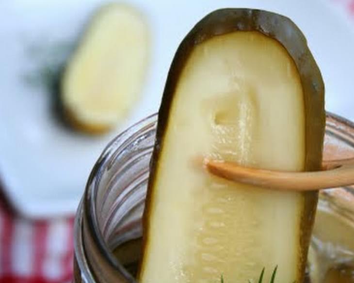 Spicy Dill Refrigerator Pickles