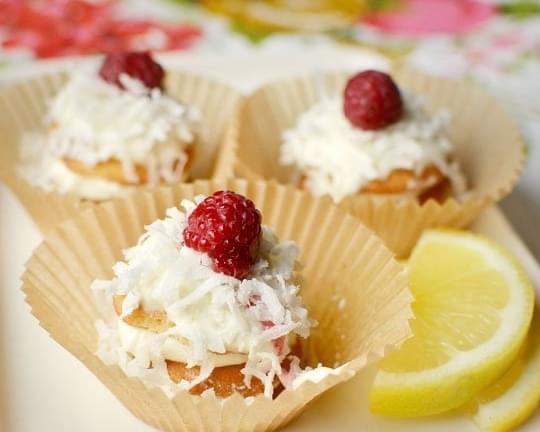 Lemon Cream & Coconut Icebox Cupcakes