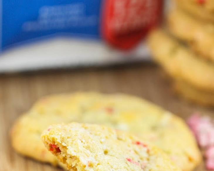 Soft Baked Peppermint White Chocolate Cookies
