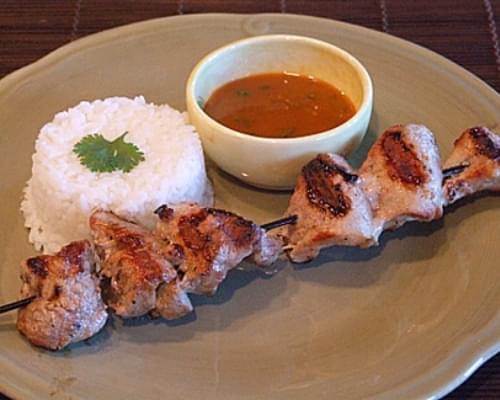 Coconut- Curry Pork Satay