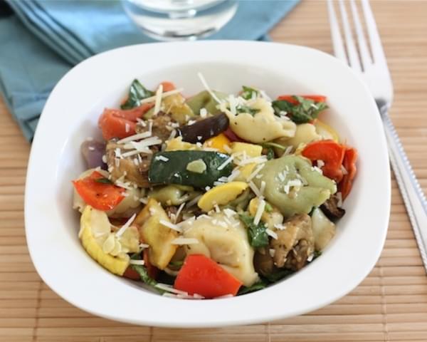 Tortellini Salad with Roasted Vegetables