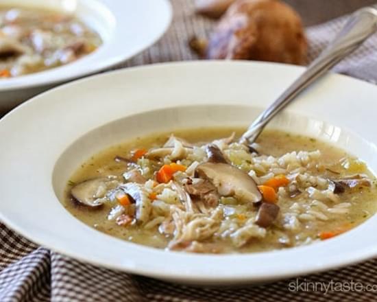 Chicken Shiitake and Wild Rice Soup