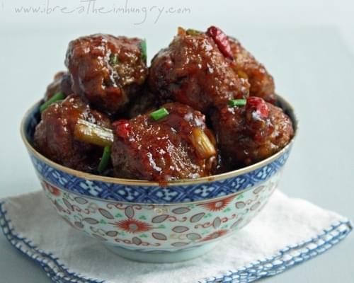 General Tso's Meatballs (Low Carb & Gluten Free)