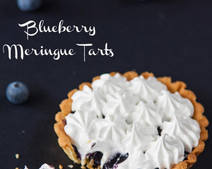 Blueberry Meringue Tarts