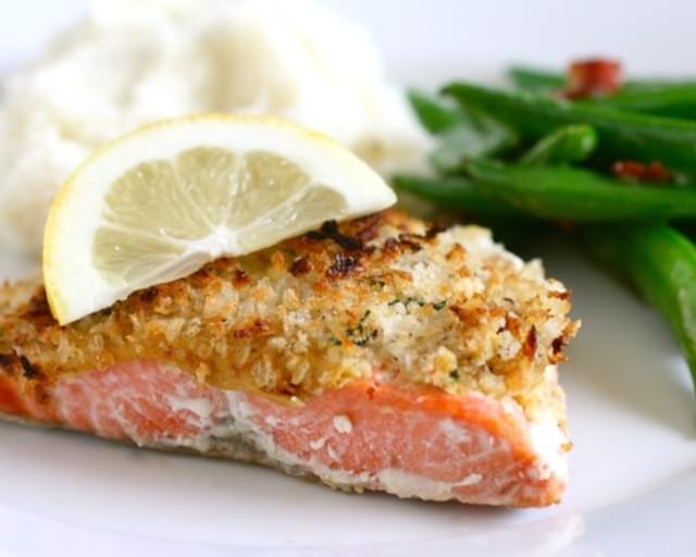 Panko-Crusted Salmon