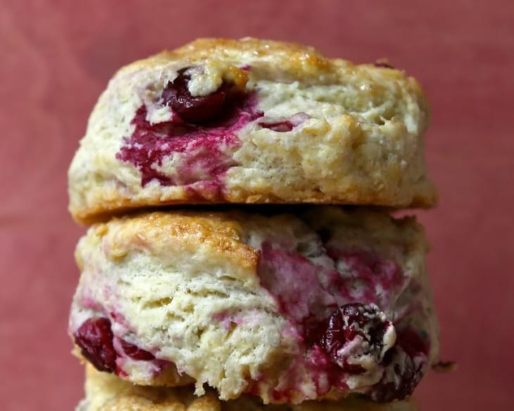 Fresh Cranberry and Meyer Lemon Biscuits