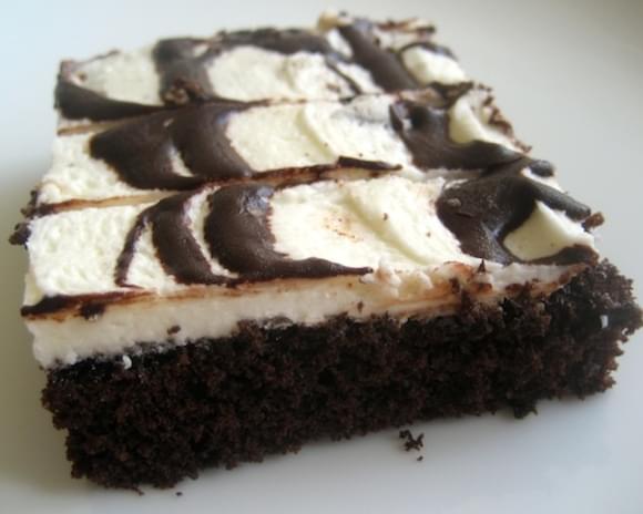 Drizzled Dark Chocolate Sheet Cake
